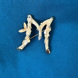 Estate Jewelry- Sarah Coventry “M” Brooch.